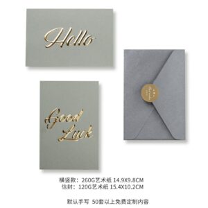 1.luxury Paper Christmas Gift Postcard Greeting Cards With Envelope Thank You Card For Small Business Customized Business Card (2)