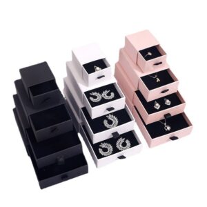 6.custom Cardboard Drawer Sliding Box Necklace Earring Bracelet Packaging Ring Jewelry Gift Box (1)