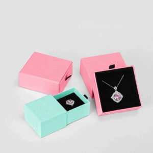 6.custom Cardboard Drawer Sliding Box Necklace Earring Bracelet Packaging Ring Jewelry Gift Box (2)