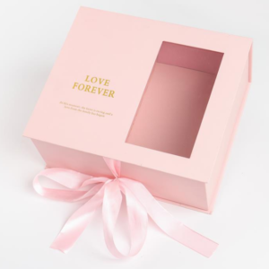 9.custom Luxury White Magnet Flip Clothing Paper Box Foldable Magnetic Closure Gift Boxeswith Black Ribbon (3)