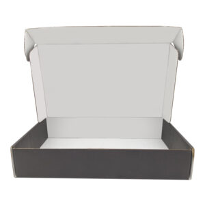 Custom Black Corrugated Paper Box for Environmental Recycling Clothing Packaging and Shipping Boxcustom paper box (1)