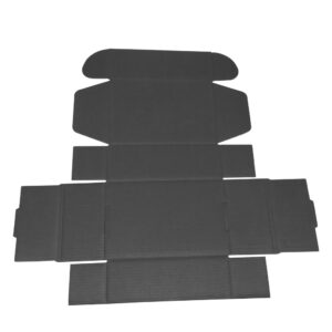 Custom Black Corrugated Paper Box for Environmental Recycling Clothing Packaging and Shipping Boxcustom paper box (3)