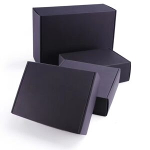 Custom Black Corrugated Paper Box for Environmental Recycling Clothing Packaging and Shipping Boxcustom paper box (4)