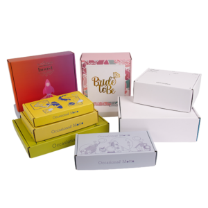 Custom Logo Corrugated Mailer Shipping Box packaging Printed for Clothes Cosmetics Makeup Products Box