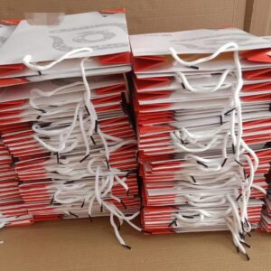 Custom Private Logo Printed Black Big Personalized Luxury Shopping Tote Gift Premium Paper Bags With Handle (4)