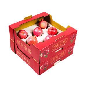 Custom Strawberries Corrugated Carton Paper Cardboard Packaging For Pomegranate Orange Apples Kiwidragon Fruit And Vegetable Packing Box (1)