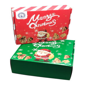 custom christmas gift box creative paper packaging snack food box with logo boxes for cookies