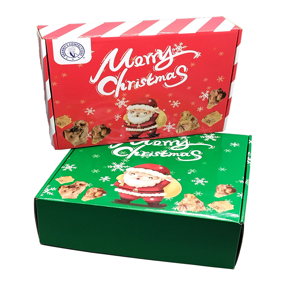 custom christmas gift box creative paper packaging snack food box with logo boxes for cookies