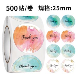 Round Digital Self Adhesive Waterproof Label Sticker Custom Industrial Package Labels For Beverage Bottles (3)